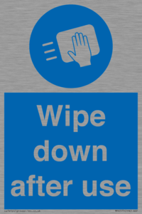 Wipe down after use
